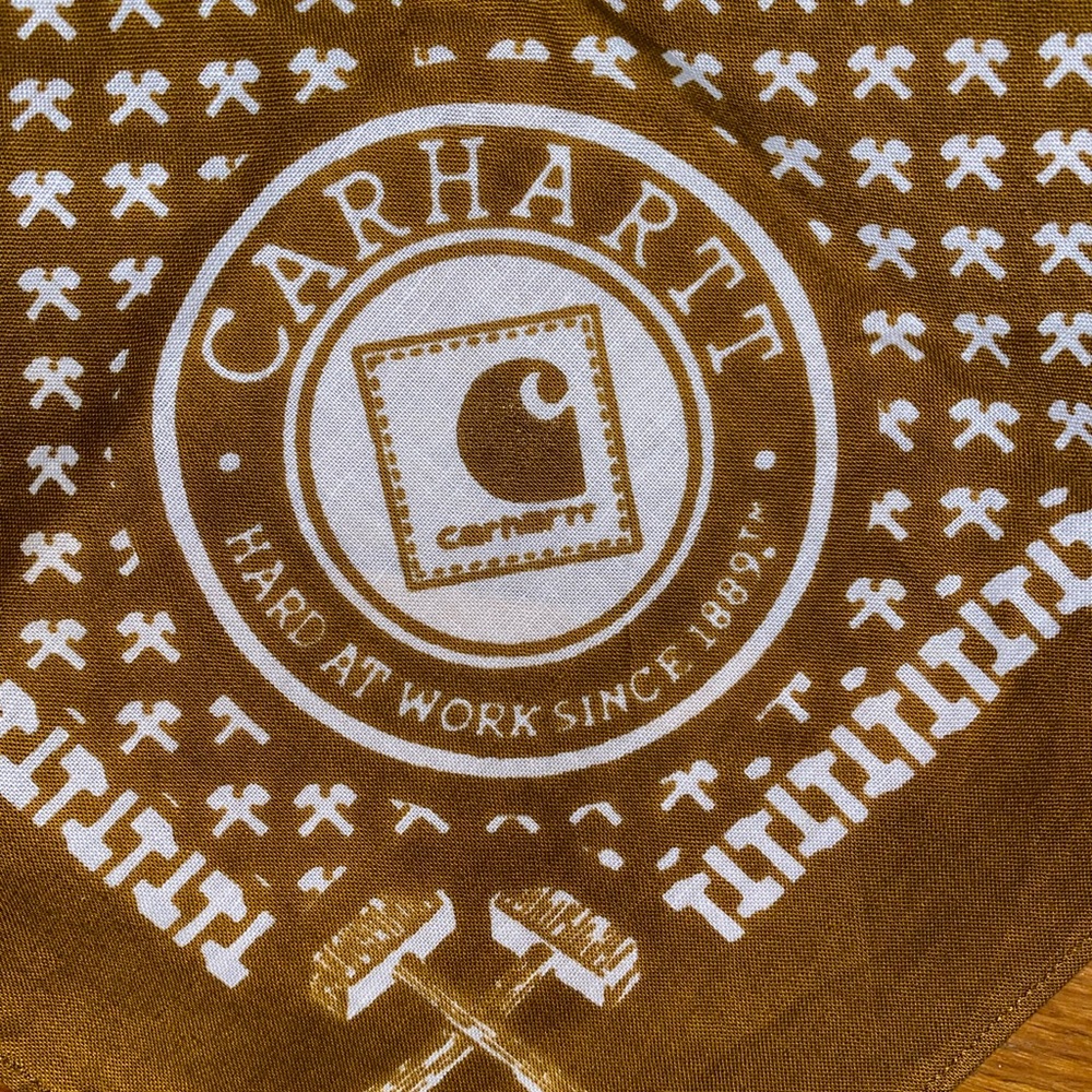Brown Carhartt bandana!